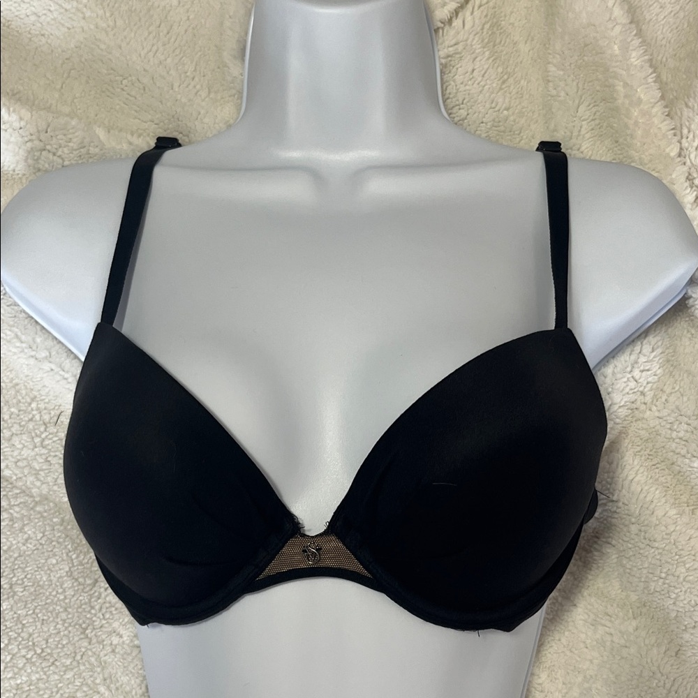 Victoria's Secret Black Fabulous Plunge Push up Bra